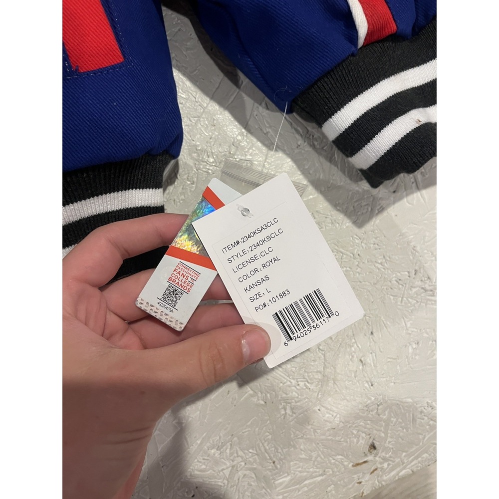 Kansas Jayhawks 2022 National Champions Jacket Mens L Embroidered Basketball - Picture 6 of 11